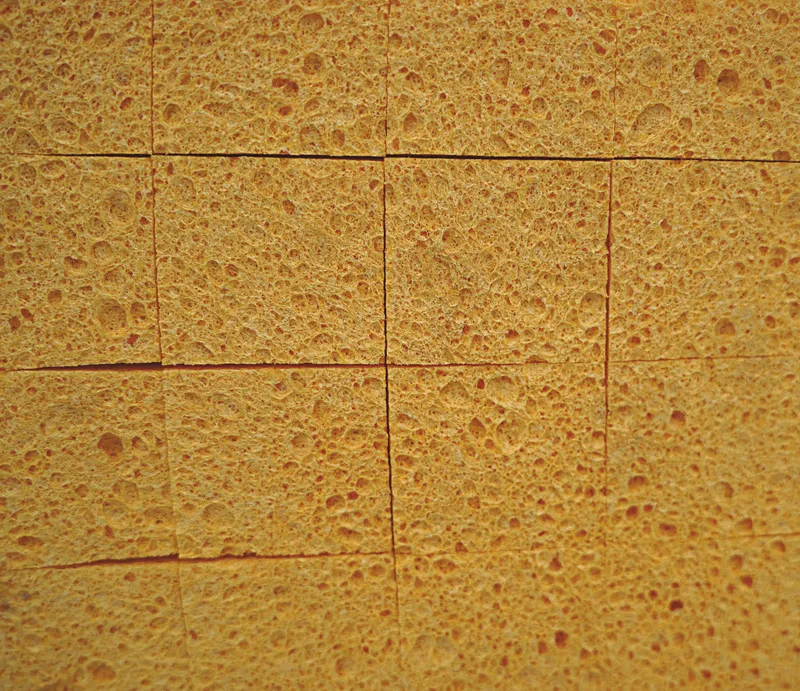 Glättbrett 28x14 cm Viskose gerastert Kunststoffgriff weiß 1