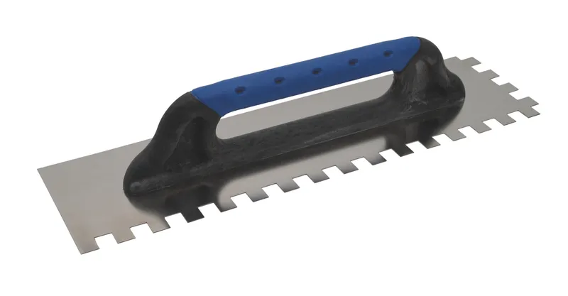 Schweizer Glättekelle 15x15x15 rostfrei Softgriff 0