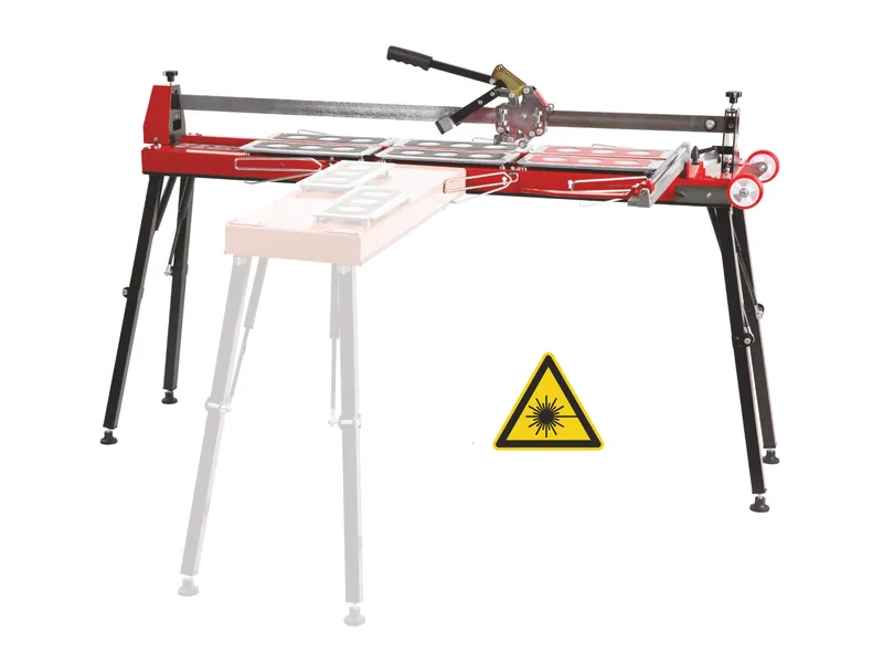 Fliesenschneider GigaCut 935 mm mit Laser mit Klappfüßen u. Höhenverstellung-Führungsschiene 0