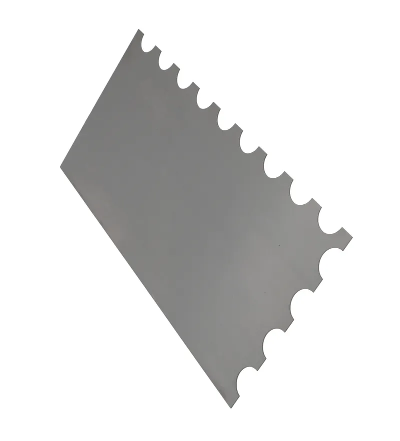 Glättekelle halbrund R20 (H=10.0) Stahl Holzgriff 1
