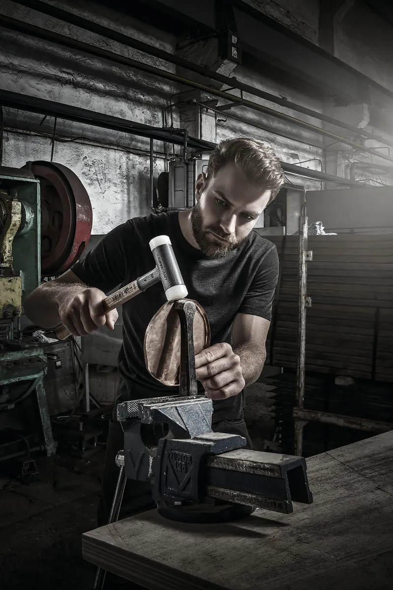 SUPERCRAFT-Schonhammer D=50 mm, mit schwingungsdämpfendem, ergonomisch geformtem und lackiertem Hickorystiel 2