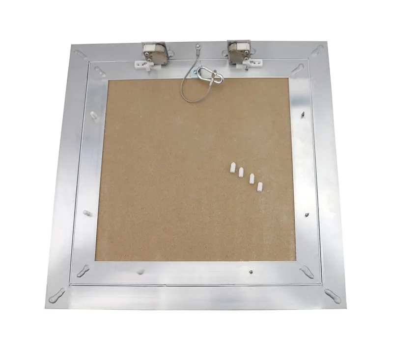 Inspection flap 350 x 350 mm aluminum/GK insert 12.5 mm 1