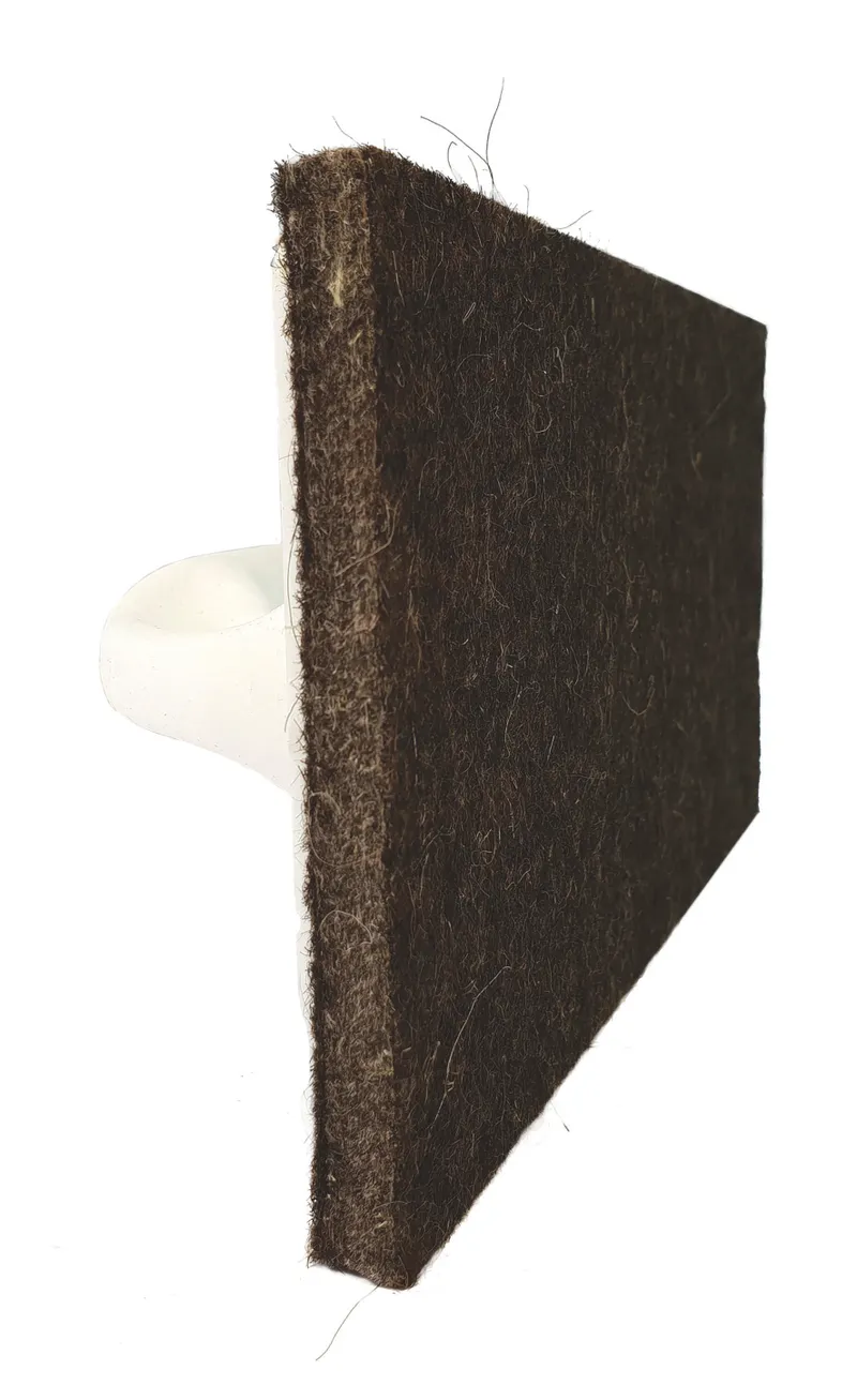 Glättbrett 28x14 cm Filz Kunststoffgriff weiß 2