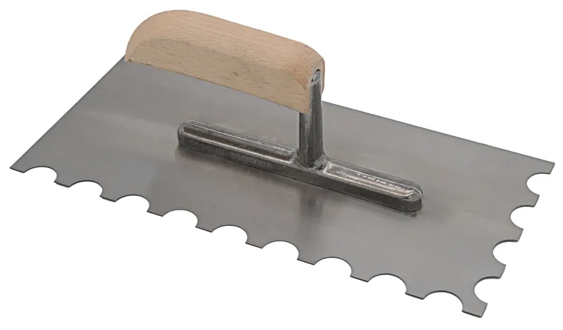 Glättekelle halbrund R20 (H=10.0) Stahl Holzgriff 0