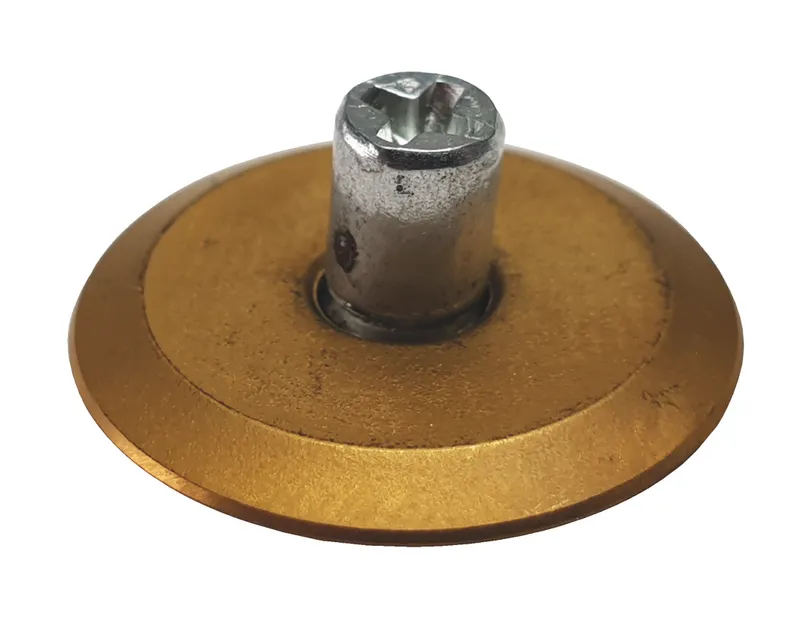 Ersatz Rädchen 20 x 5.05 x 3.0 Wc Titan gold für Fliesenschneider Holz inklusiv Achse 1