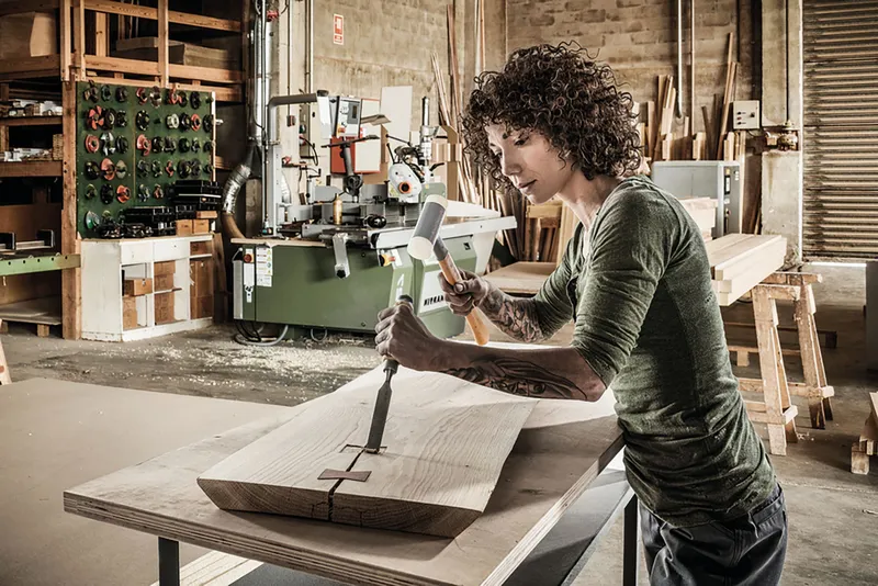SUPERCRAFT-Schonhammer D=30 mm, mit schwingungsdämpfendem, ergonomisch geformtem und lackiertem Hickorystiel 5