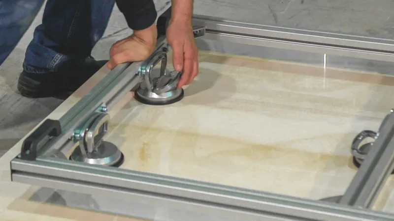 Tragegerät mit 8 Saugnäpfen 2000 mm lang, 880 mm breit 3