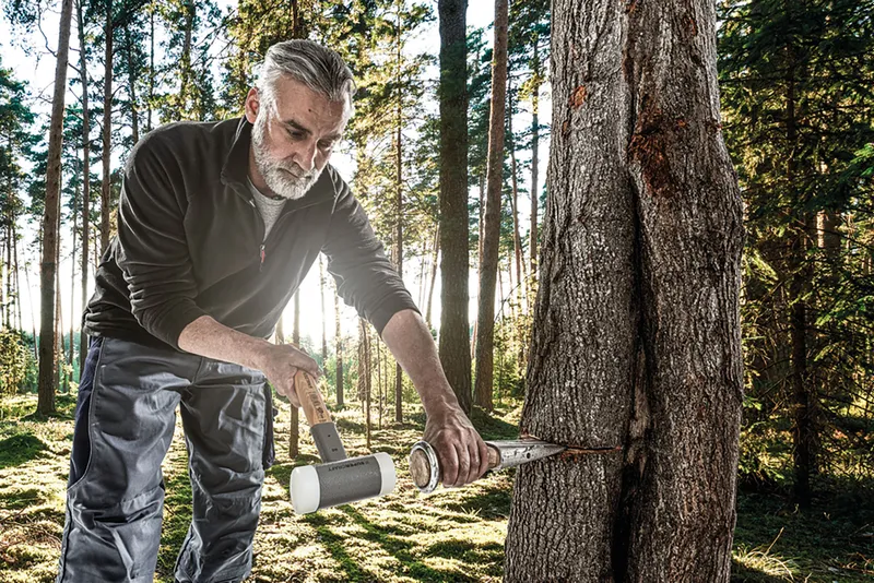 SUPERCRAFT-Schonhammer D=50 mm, mit schwingungsdämpfendem, ergonomisch geformtem und lackiertem Hickorystiel 5