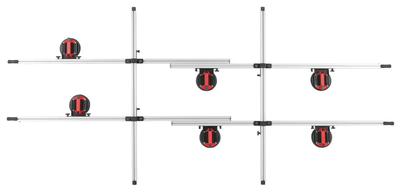 Tragegerät mit 6 Vakuum Saugheber L= 2000 bis 3500 mm, 880 bis 1150 mm 0