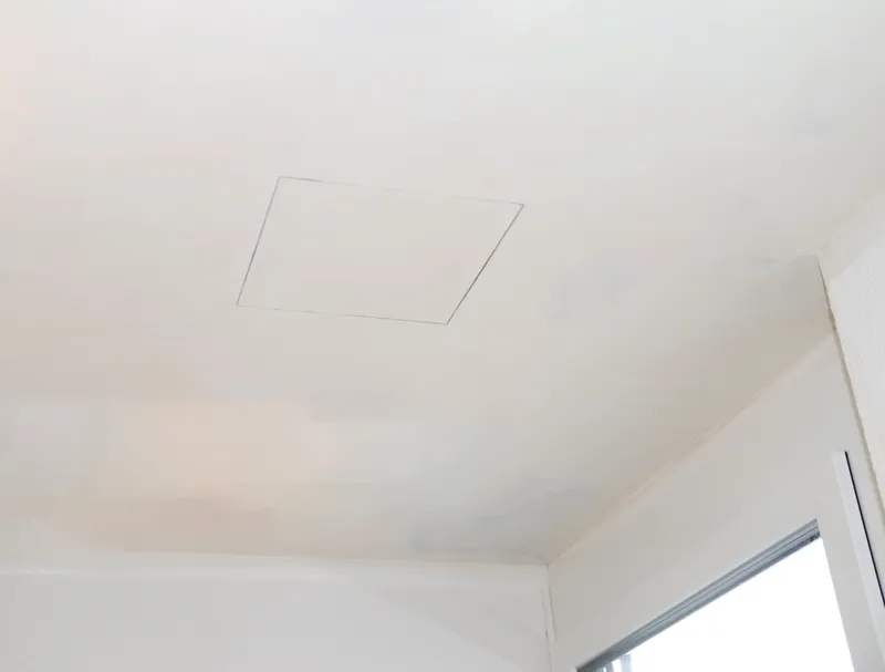 Inspection flap 350 x 350 mm aluminum/GK insert 12.5 mm 4