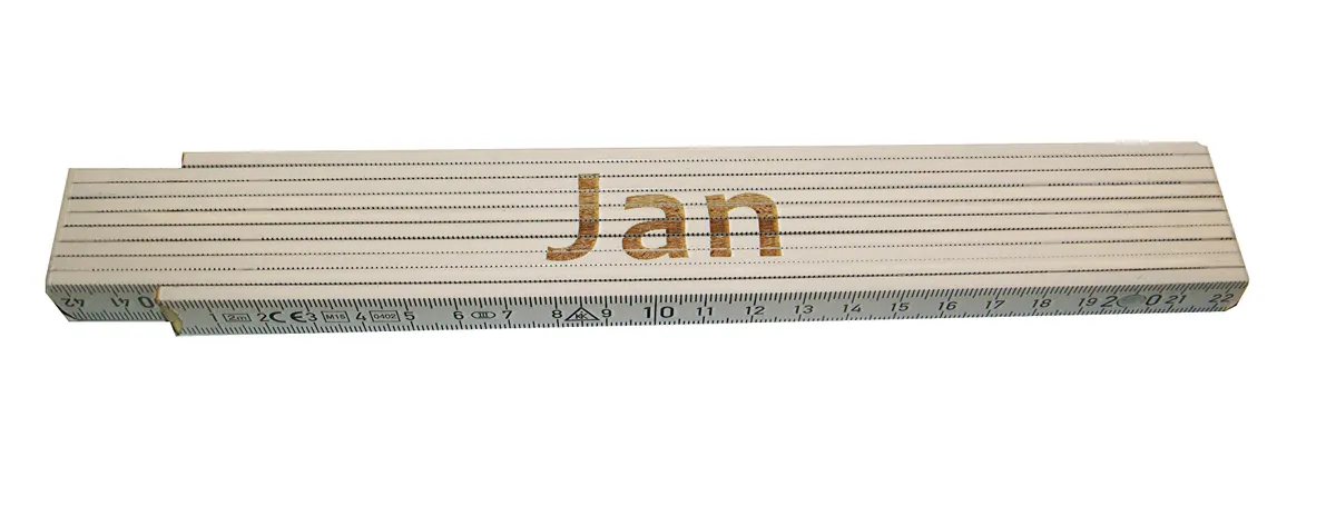 Meterstab weiß Jan 0