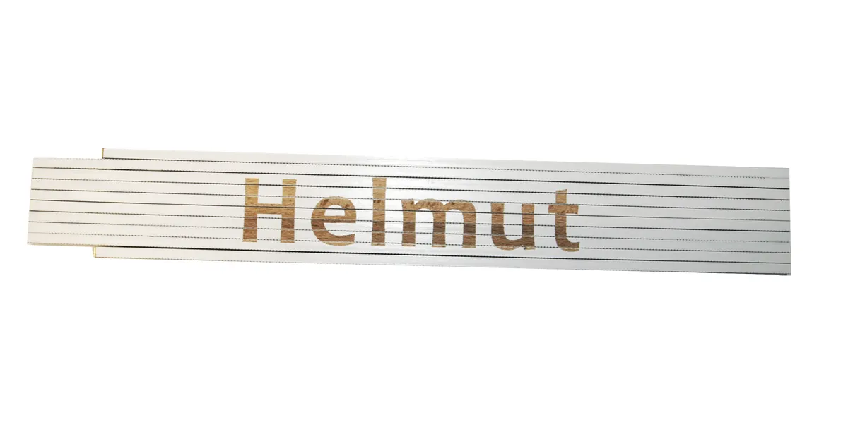 Meterstab weiß Helmut 0
