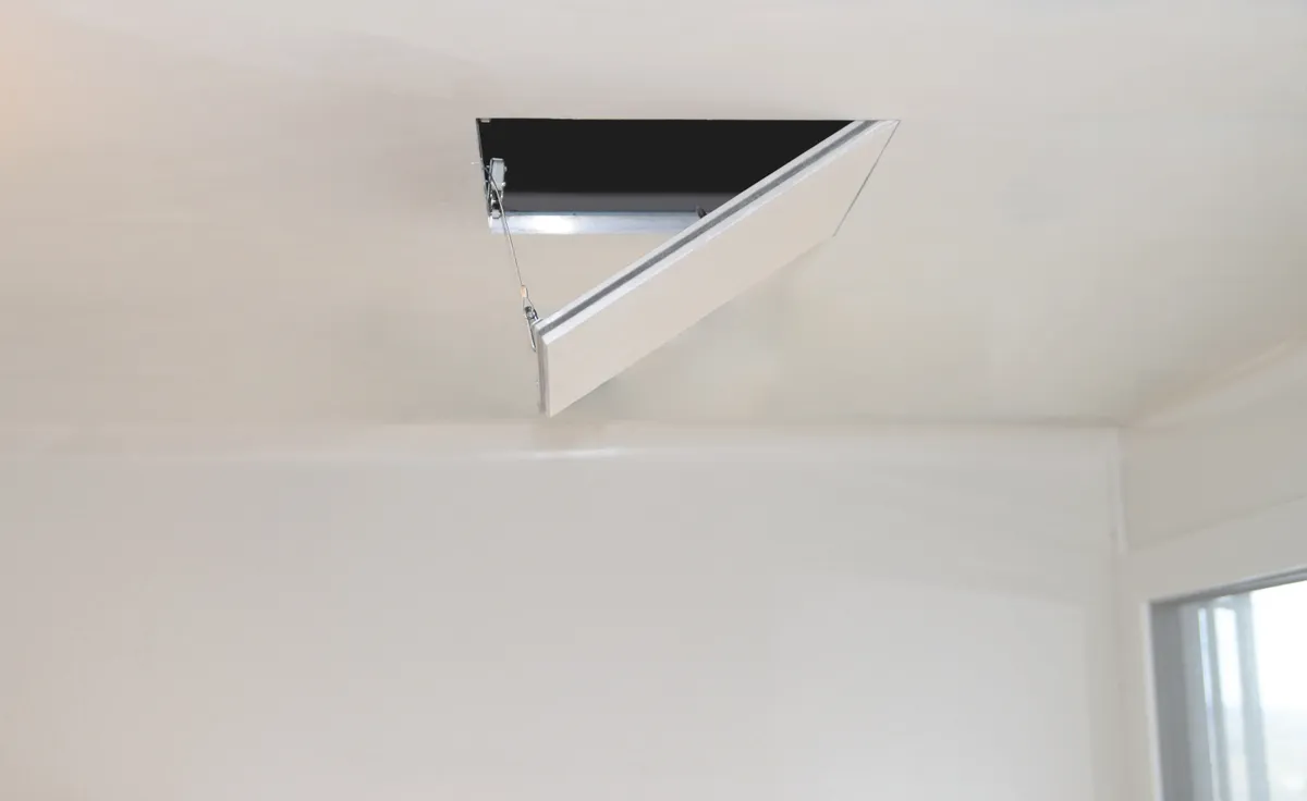 Inspection flap 350 x 350 mm aluminum/GK insert 12.5 mm 2
