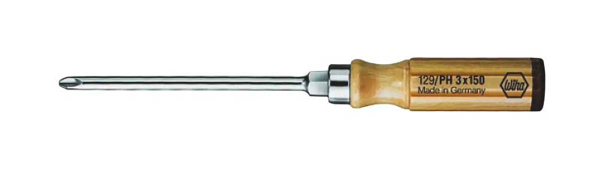 Werkstatt-Schraubendreher PH 1 x 80 mm Holzgriff 0
