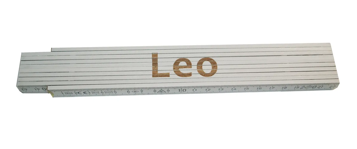 Meterstab weiß Leo 0