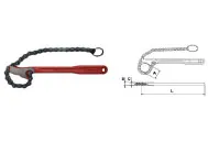 Kettenrohrzange  4" Standard 0