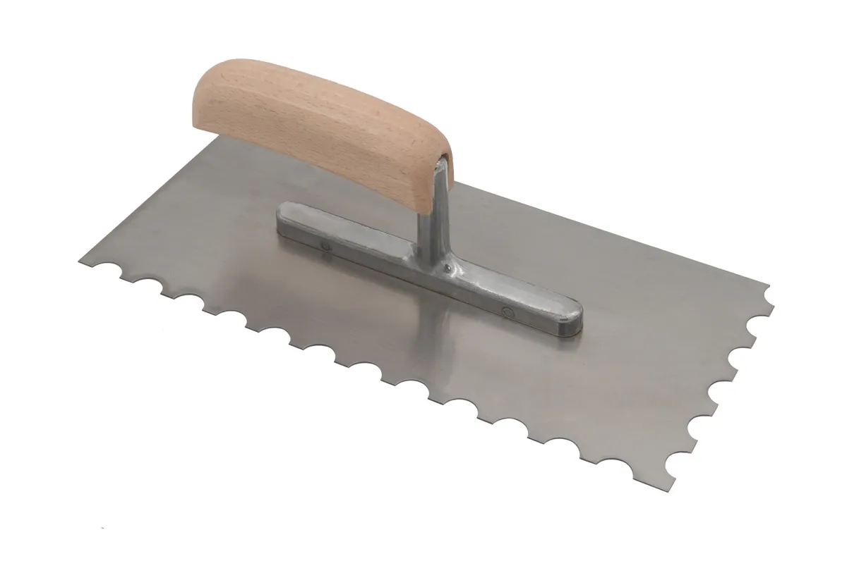 Glättekelle halbrund R15(H= 7.5) Stahl ZLB=15.0 mm/ZBB= 7.5 mm/ZLT= 7.5 mm 0
