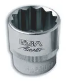 Steckschlüssel CRVA 1/2" 22 mm poliert (Nuss) 0
