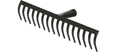 Straßenrechen 8 x 350 mm,14 Zinken ohne Stiel 0