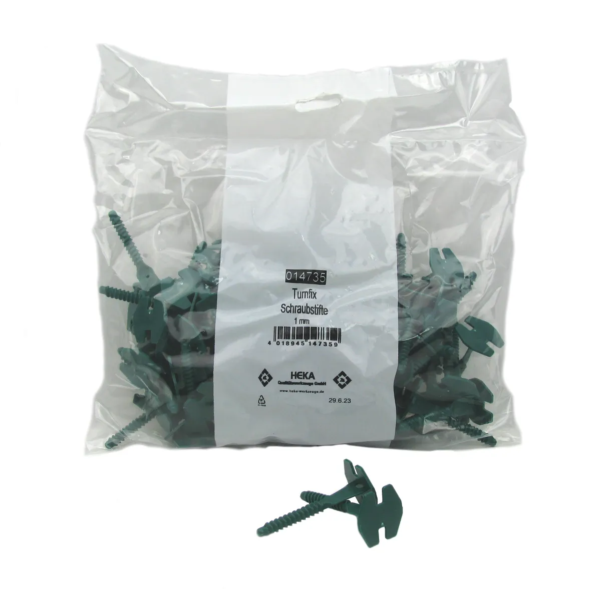 Turnfix Schraubstifte 100 Stk. Beutel Fugenbreite: 1 mm grün 0