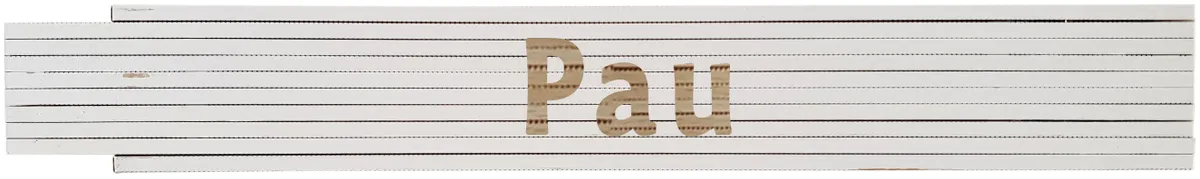 Meterstab weiß Pau 0
