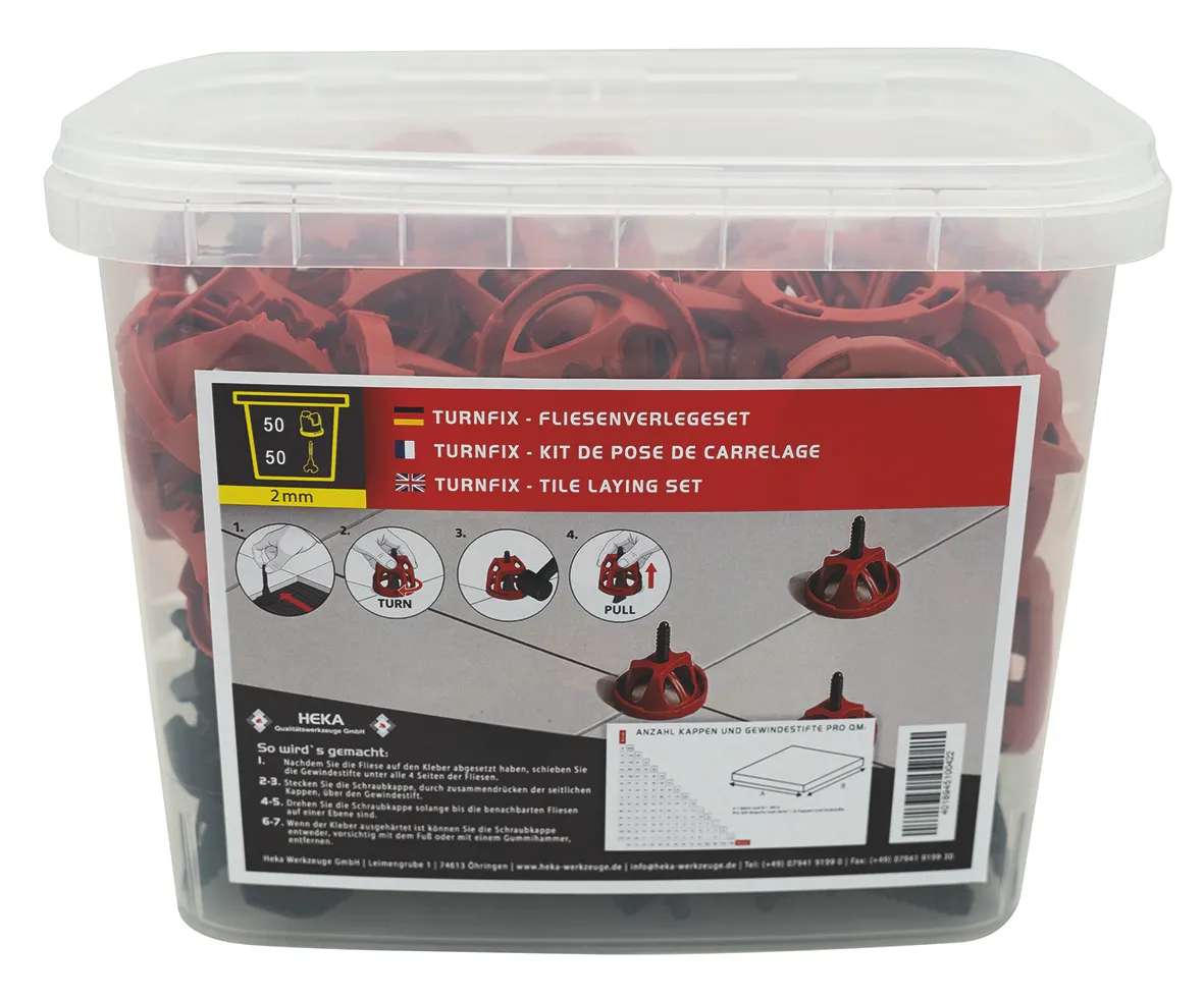 Turnfix Set 50 Kappen, 50 Stifte 2 mm 0