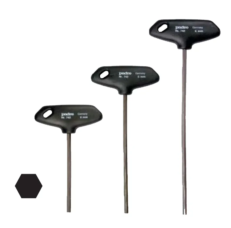 Stiftschlüssel T-Griff 200 x10 mm 6-kant 0