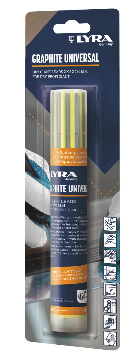 Lyra DRY Profi Giant 12 x Mienen graphit 1