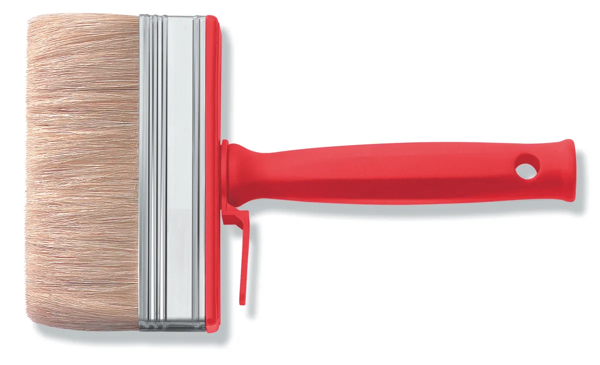 Flächenstreicher 120 x 30 mm PVC-Griff helle Borste 0