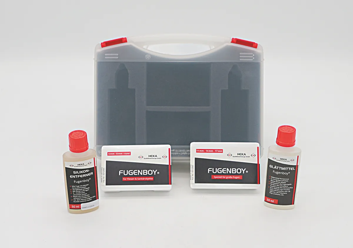 Fugenboy Profi-Koffer (alle Fugenwerkzeuge - Silikonentferner - Glättmittel) 2