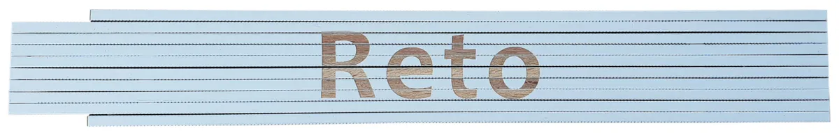 Meterstab weiß Reto 0