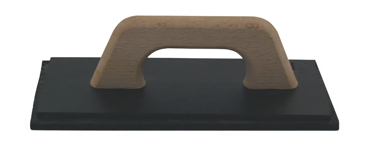Glättbrett 14x28 Zellkautschuk schwarz Holzgriff 0