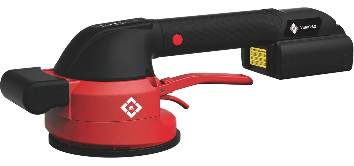 Fliesenrüttler Vibro 60 im Koffer mit Akku 2