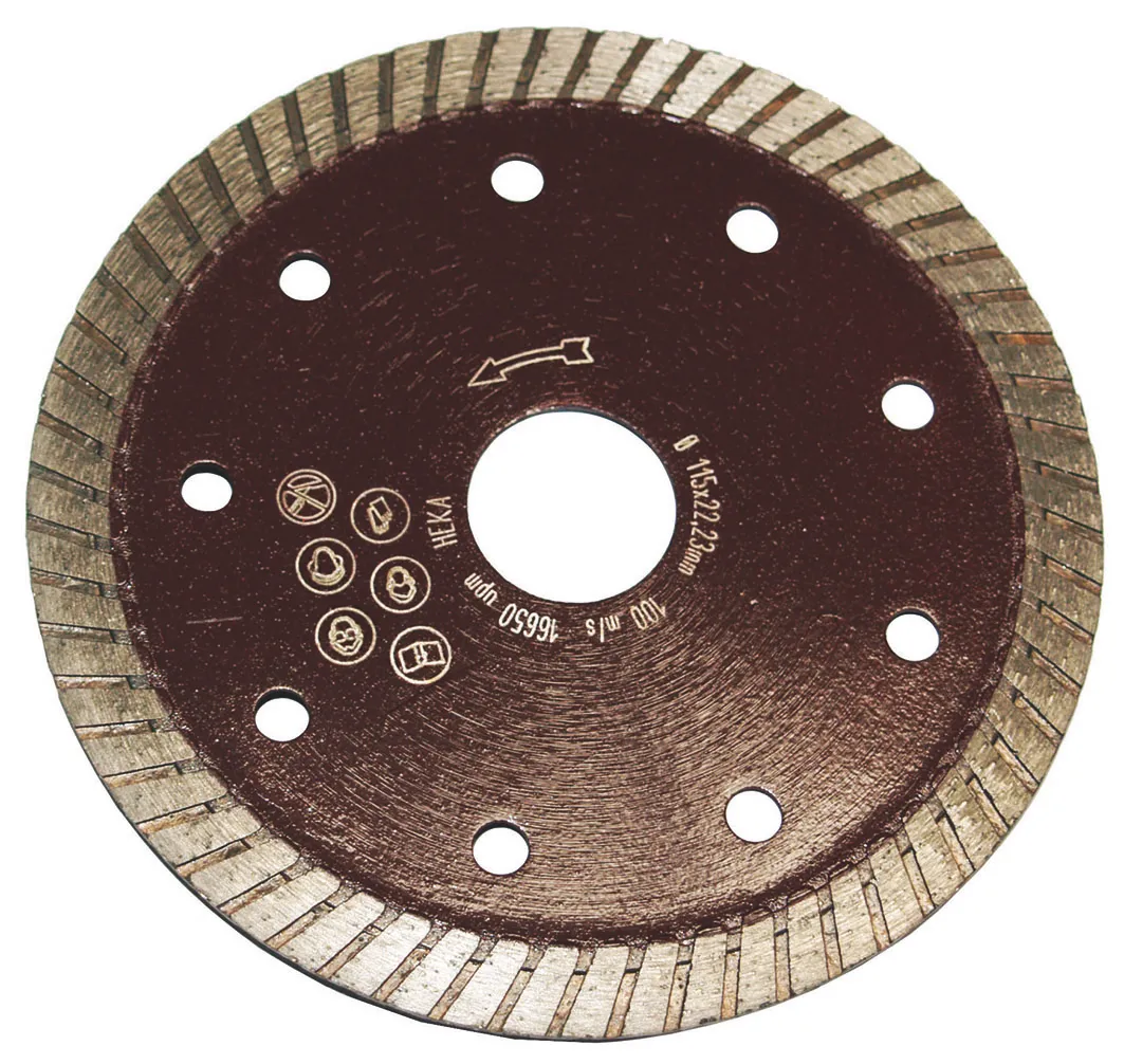 Diamantscheibe Turbo 115/B:22.2 1.2 mm Segmenthöhe 7 mm 0