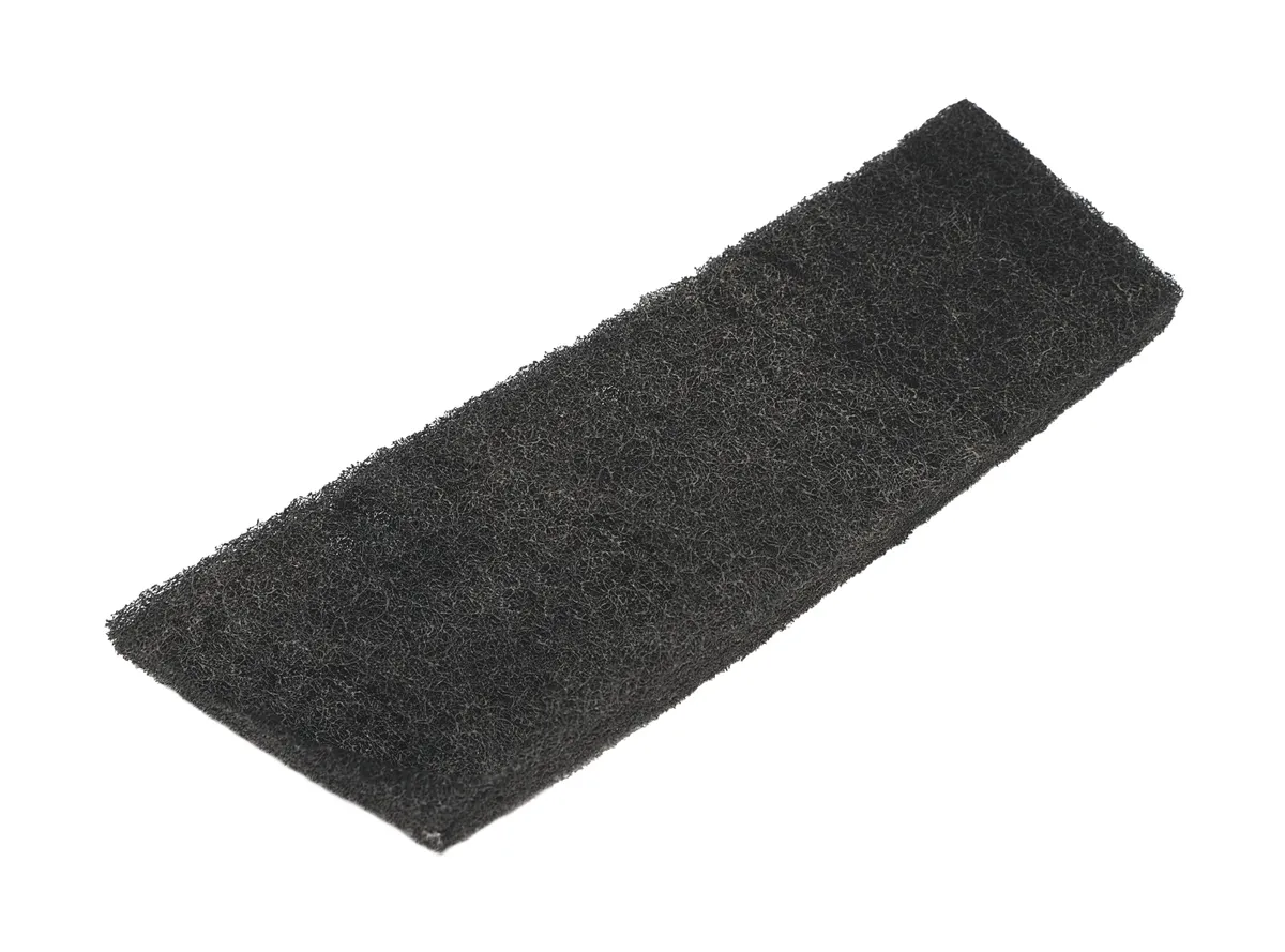 Revêtement de coussin 400 x 125 mm noir grossier 0