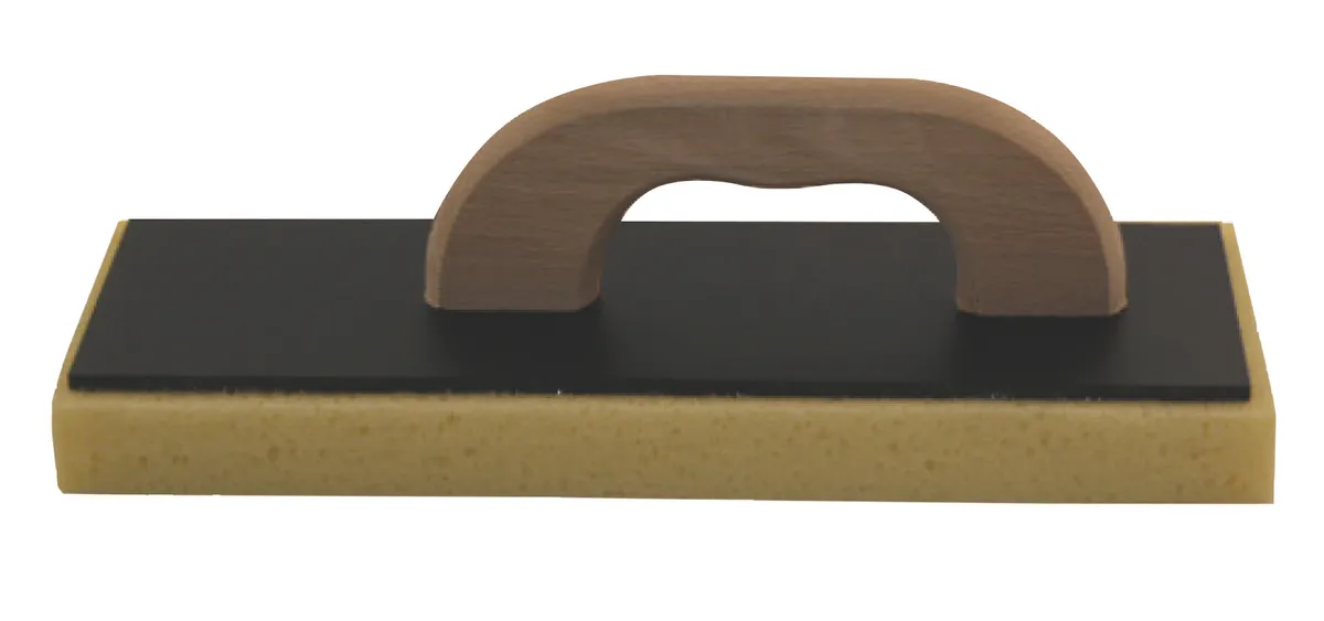 Glättbrett 20x34 Hydroschwamm gerastert Holzgriff 0