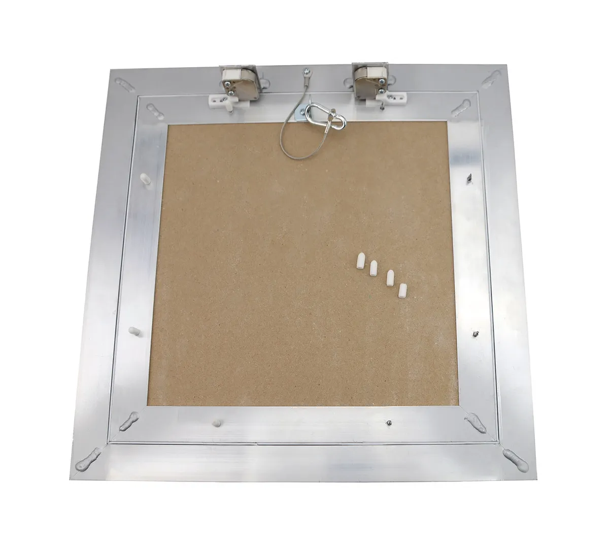 Inspection flap 350 x 350 mm aluminum/GK insert 12.5 mm 1