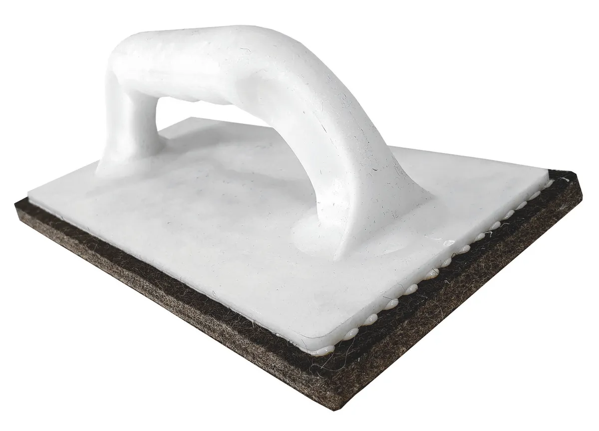 Glättbrett 28x14 cm Filz Kunststoffgriff weiß 0