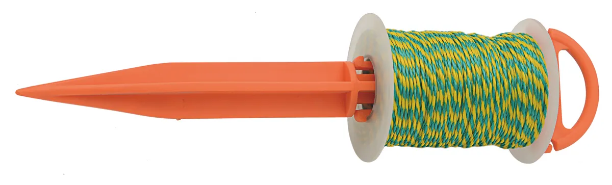 Richtschnur mit Steckstab Flechtschnur 1.7 mm x 50 m blau 0