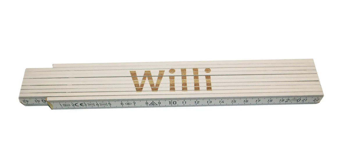 Meterstab weiß Willi 0