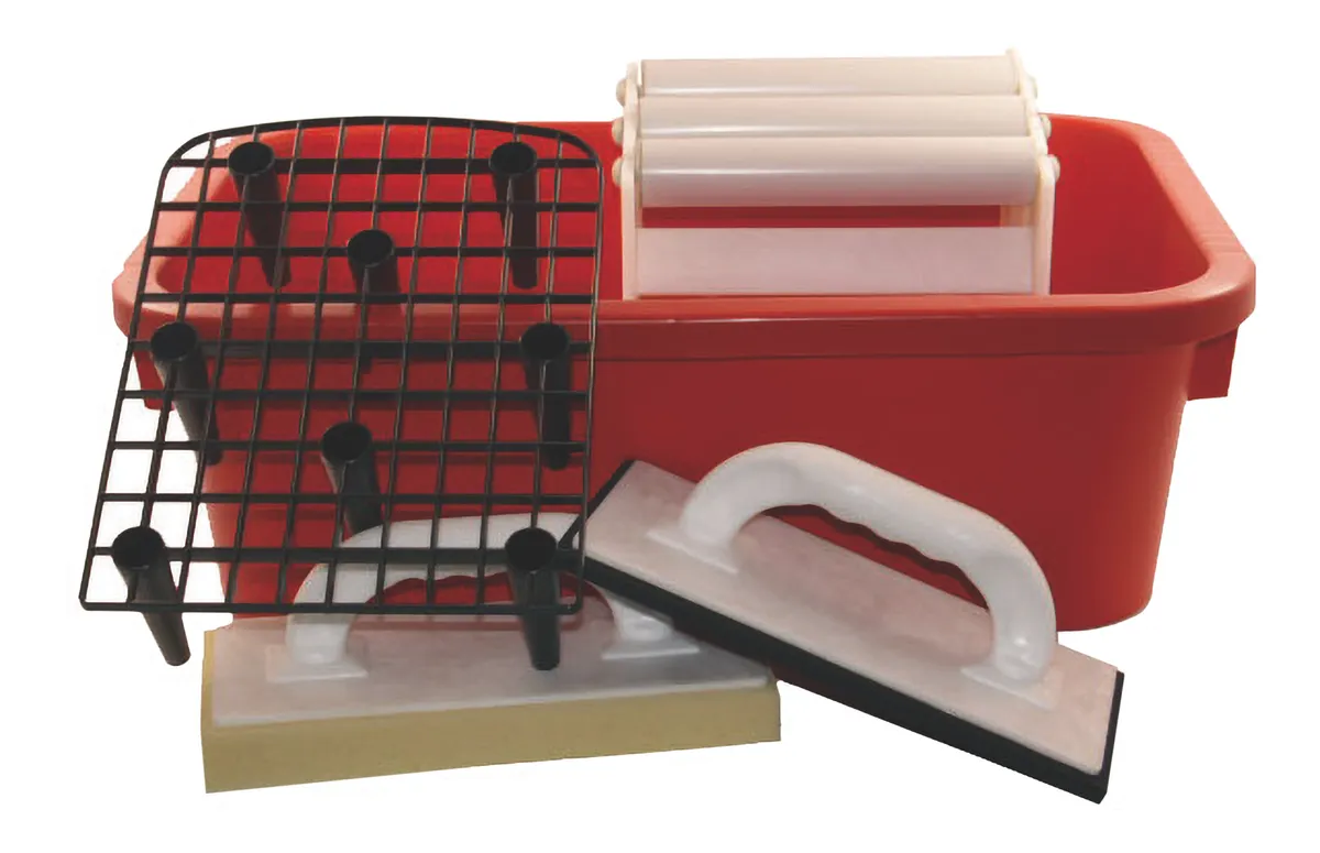 Wascheimer 32l 60x30x20 mit Gitter,Rollenaufsatz,2 Bretter 0