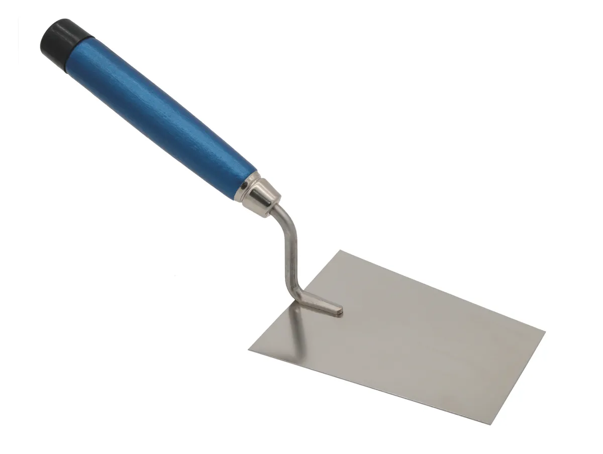 Fliesenkelle 160 mm Süddt.Form mit Gummikappe rostfrei 0