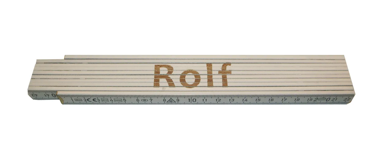 Meterstab weiß Rolf 0