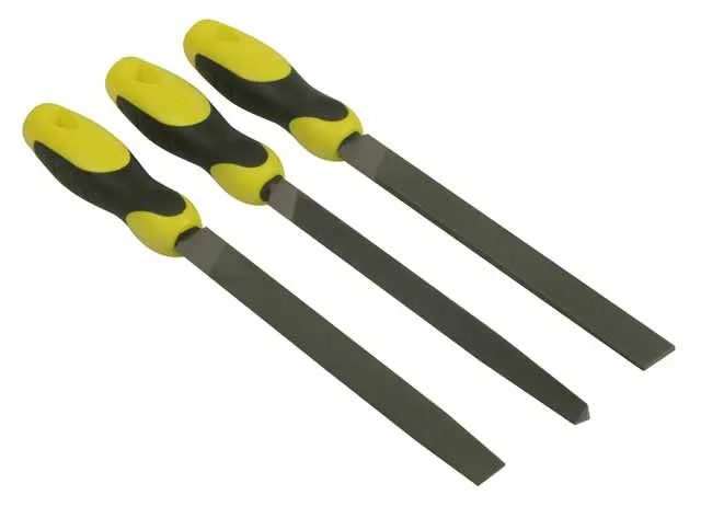 Feilenset 3-tlg 200 mm/Hieb 2 mit ergonomischem Handgriff 0-22-464 0