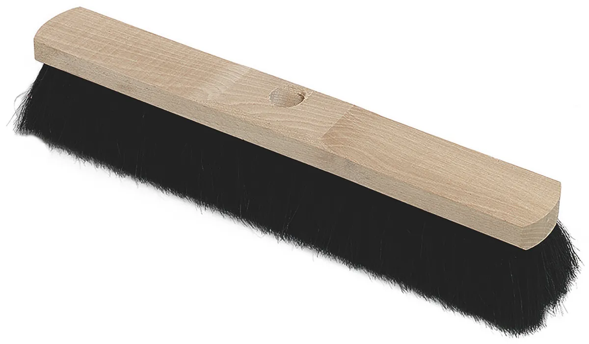 Saalbesen 50 cm Rosshaar Stielloch 0