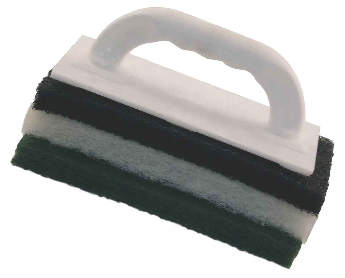Padbrett 23x11 cm Trägerbrett weiß mit 3 Belägen (schwarz,weiß,grün) 0