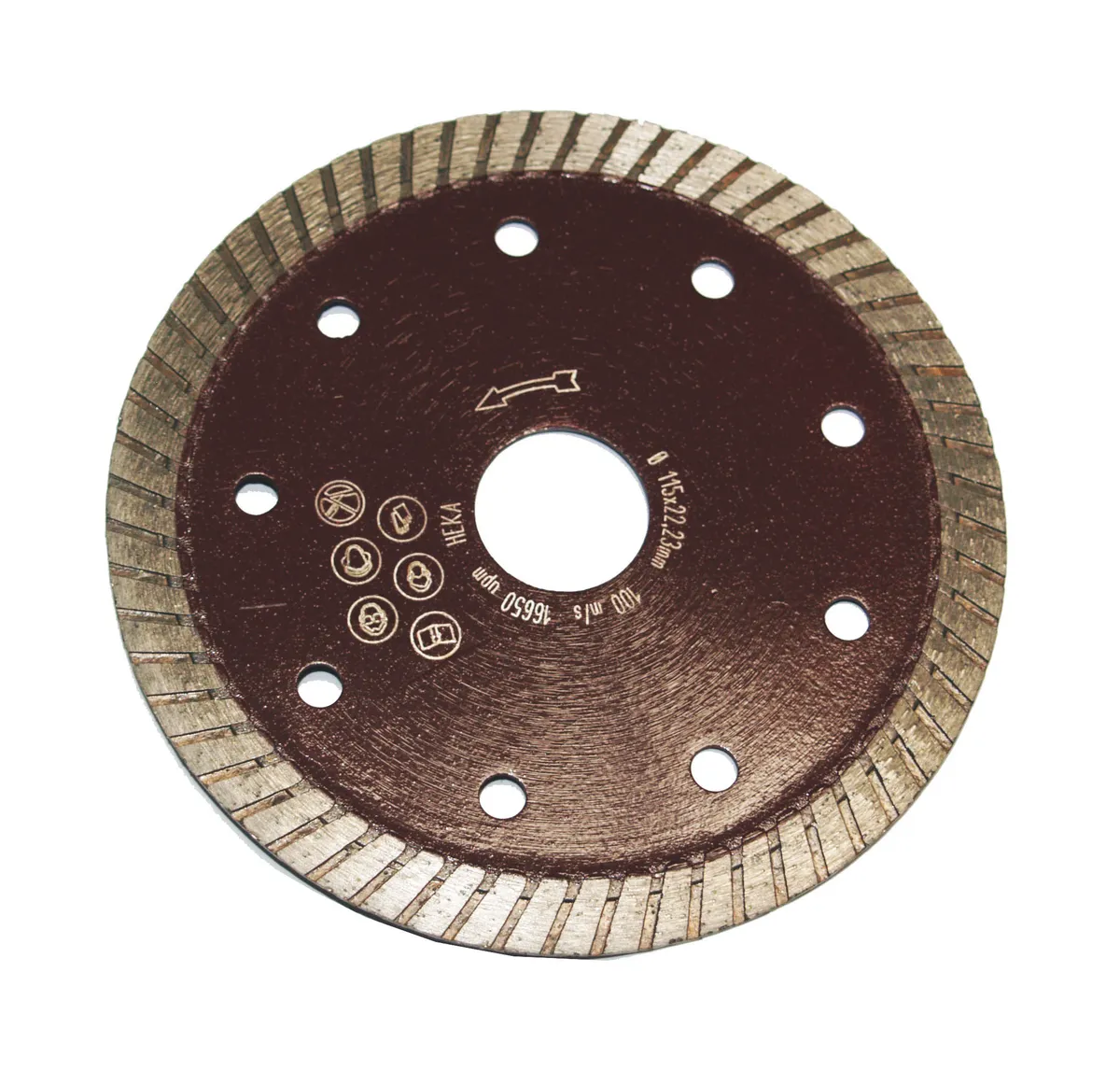 Diamantscheibe Turbo 125/B:22.2 1.2 mm Segmenthöhe 7 mm 0