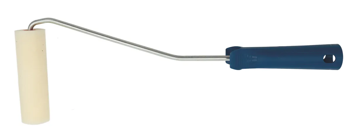 Farbroller 10 cm Polyesterschaum gerade mit Bügel 39 cm 0