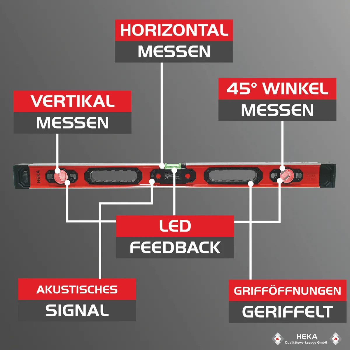 Magnetische LED Wasserwaage Opto 80 cm 8