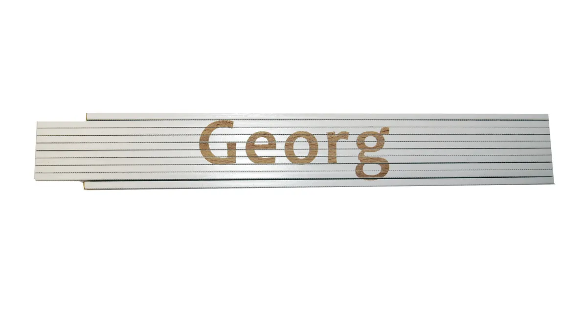 Meterstab weiß Georg 0